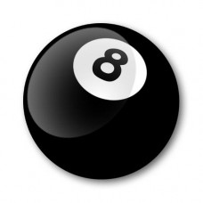 8 Ball Gel keyfob Wheel Centre Cap Badge