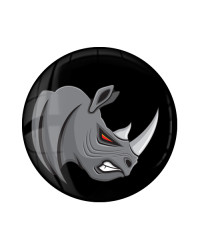 ANGRY RHINO Gel Wheel Centre Badge