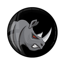 ANGRY RHINO Gel Wheel Centre Badge