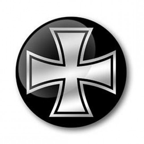 4pk 64mm Silicone Hub Cap Wheel Rim Stickers – Iron Cross Emblem Decals For Car Truck SUV
