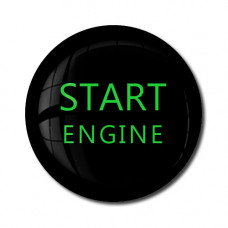 Start Engine Sticker START ENGINE Button 3D Domed Gel Resin Stickers Decals SINGLE