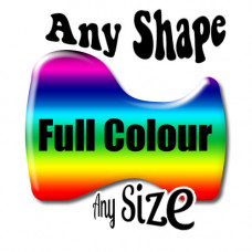 Custom Design Gel Full Colour  Contour cut Keyfob Badge