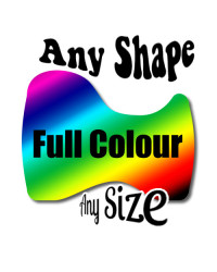 Custom Design Full Colour Contour cut Stickers Decals