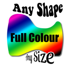 Custom Design Full Colour Contour cut Stickers Decals