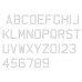 Custom Aftermarket Luxurious Gel Number Plate Font