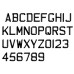 Custom Aftermarket Luxurious Gel Number Plate Font