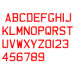 Custom Aftermarket Luxurious Gel Number Plate Font