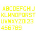 Custom Aftermarket Luxurious Gel Number Plate Font