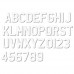 Custom Aftermarket Luxurious Gel Number Plate Font
