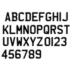 Custom Aftermarket Luxurious Gel Number Plate Font