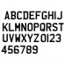 Custom Aftermarket Luxurious Gel Number Plate Font