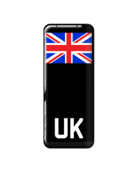 3D Domed Gel Resin UK GB ENG SCOTLAND WALES CYMRU Number Plate Sticker Decal Badge with Flag