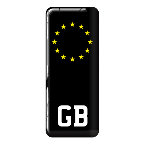 Domed Euro GB Sticker 