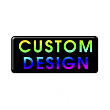 Custom Design Gel Full Colour Oblong Square Keyfob Badge